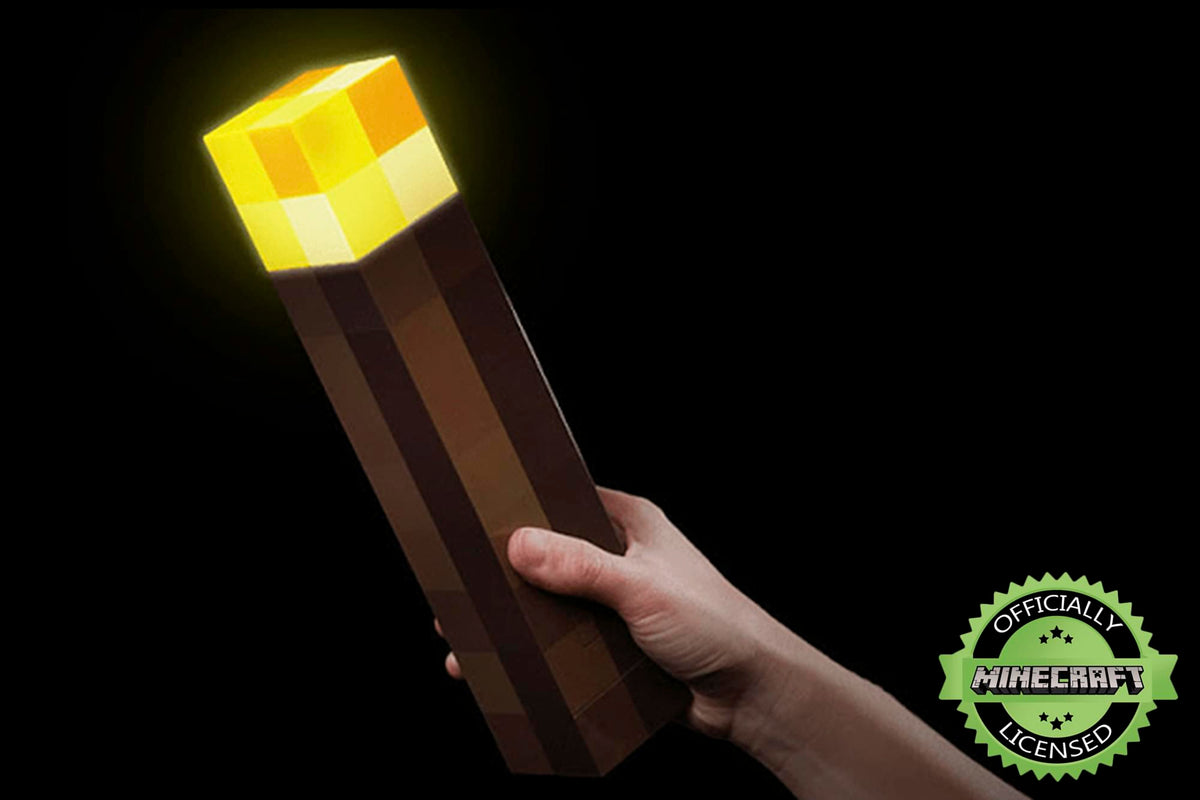 Minecraft Brownstone Torch 11.5-Inch LED Mood Light