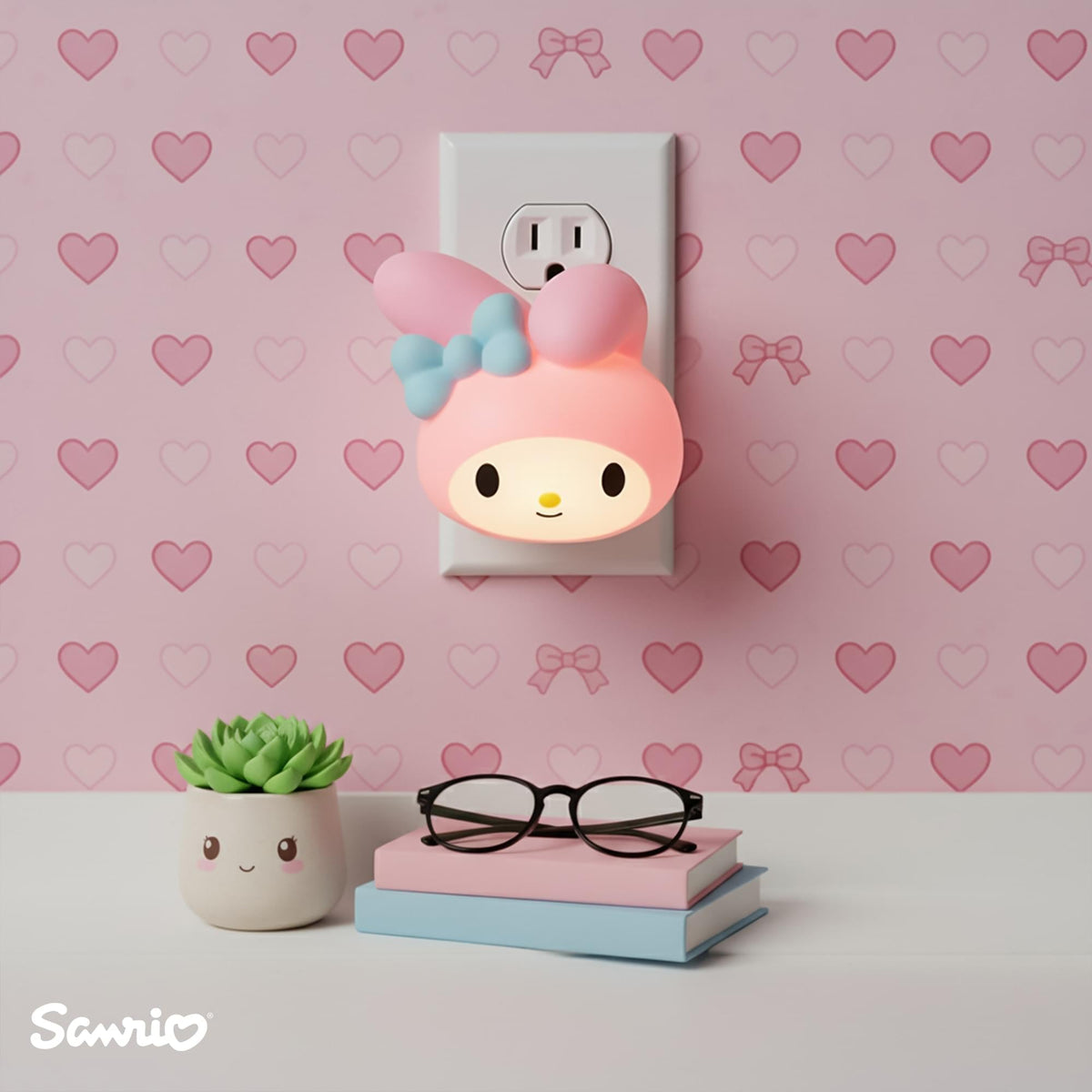 Sanrio My Melody Face Plug-In Nightlight