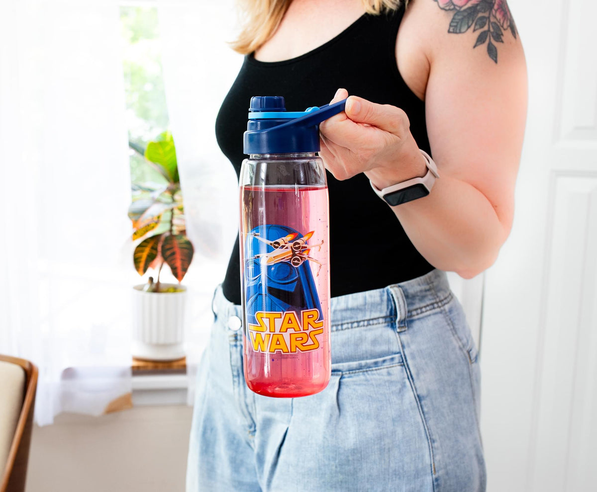 Star Wars Darth Vader Water Bottle With Screw-Top Lid | Holds 28 Ounces
